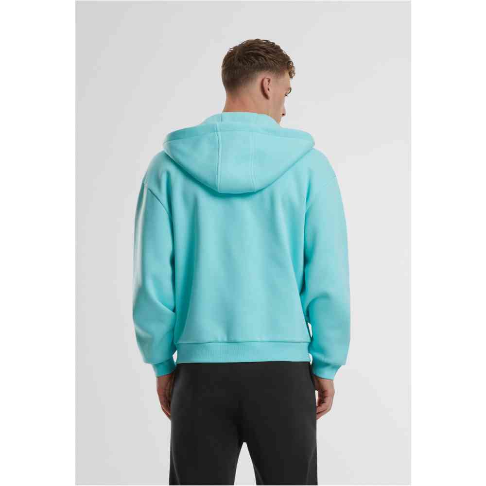 Urban Classics - Fluffy Zip hoodie - Blue